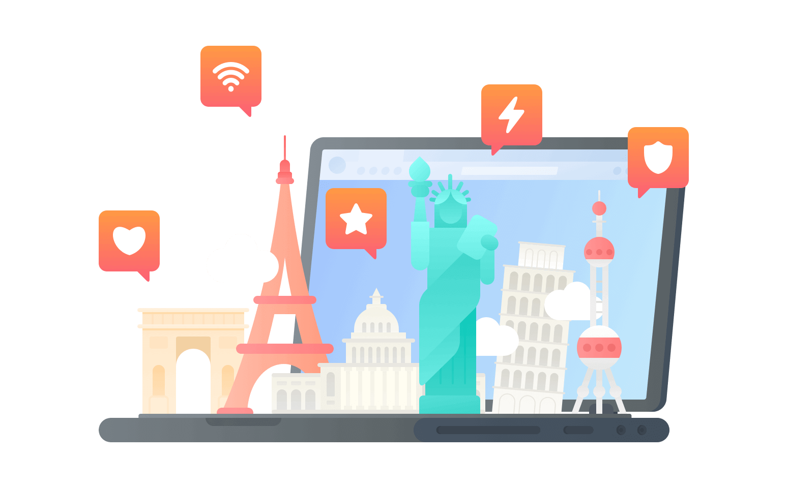 在圣马力诺连接到中国的软件 - 翻回VPN